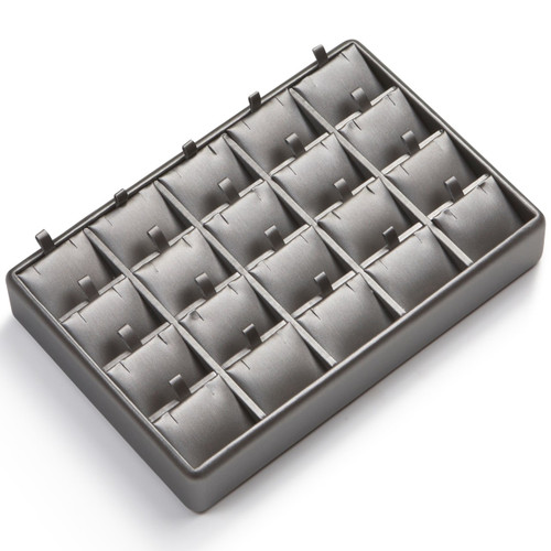9" x 6" Silver/Gray 20 Pendant Tray