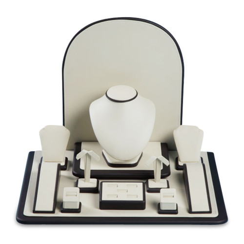 20" Chocolate/Beige Window Display Set