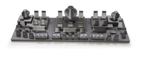 46" Silver/Gray Showcase Display Set