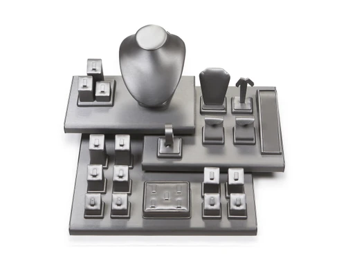 20" Silver/Gray Showcase Display Set