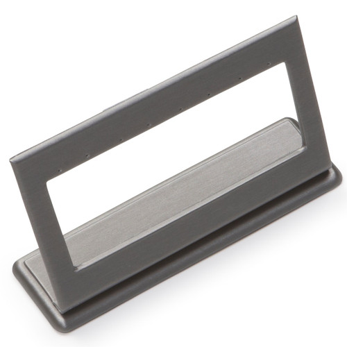 6-1/2" x 2" Silver/Gray 4 Pair Earring Stand