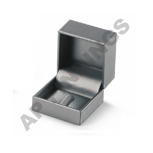 Silver Leatherette Ring Clip Box