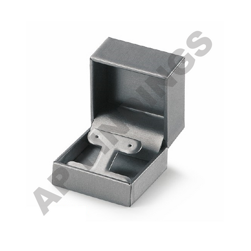 Silver Leatherette Earring Tree Box