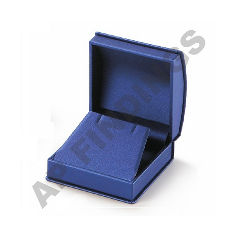 Blue Leatherette Medium Earring/Pendant Box