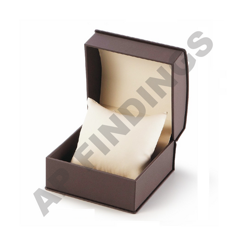 Brown Leatherette Large Watch/Bangle Box