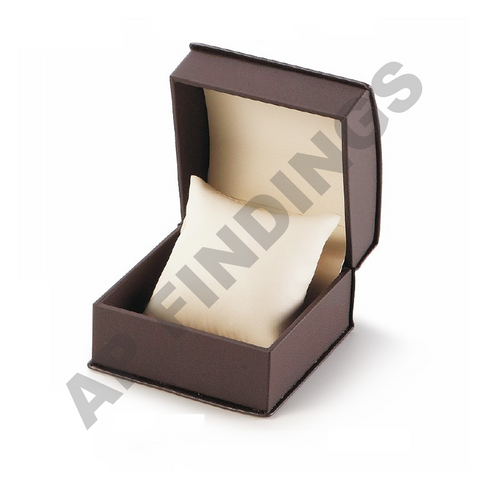 Brown Leatherette Watch/Bangle Box