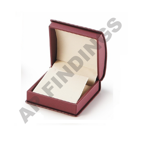 Burgundy Leatherette Medium Earring/Pendant Box