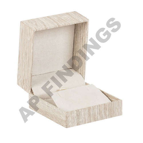Cream Timber Earring/Pendant Box