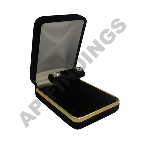 Black Velvet Earring Box (T-shape)
