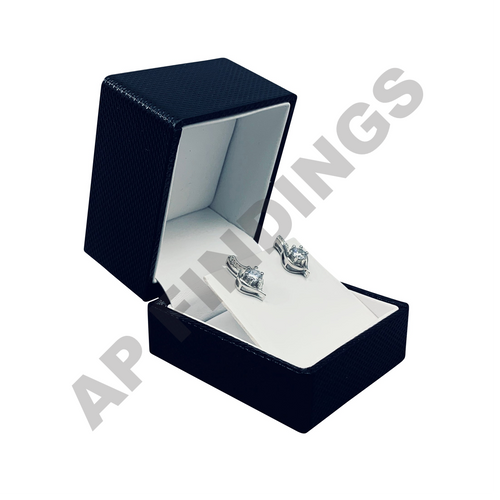 Black Ribbon Packer Earring Box