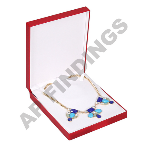 Red Ribbon Packer Necklace Box