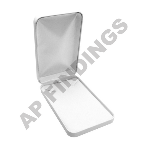 White Leatherette Necklace Box