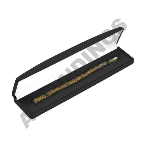 Black Flocked Velour Bracelet/Watch Box