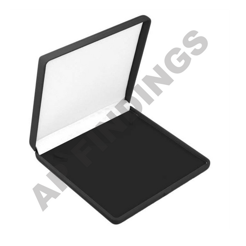 Black Flocked Velour Necklace Box