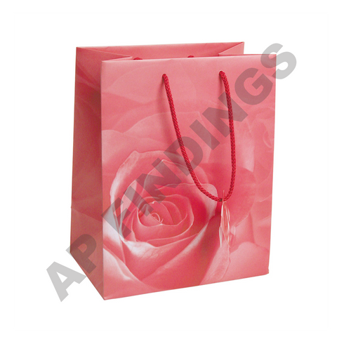 Pink Rose Tote Gift Bags
