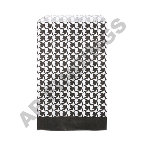 Black and White Houndstooth Paper Gift Bag