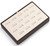 9" x 6" Chocolate/Beige 18 Slot Ring Tray
