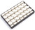 14" x 9" Chocolate/Beige 28 Earring Tray