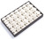 14" x 9" Chocolate/Beige 28 Earring Tree Tray