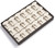 14" x 9" Chocolate/Beige  18 Earring Tree Tray