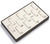 14" x 9" Chocolate/Beige  12 Watch Tray