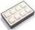 14" x 9" Chocolate/Beige  8 Watch Tray