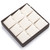 9" x 9" Chocolate/Beige  9 Pendant Tray