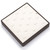9" x 9" Chocolate/Beige 18 Clip Ring Tray