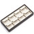 9" x 4" Chocolate/Beige  8 Earring Tray