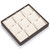 8" x 7" Chocolate/Beige  9 Pendant Tray