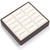 8" x 7" Chocolate/Beige  9 Slot Ring Tray