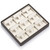 8" x 7" Chocolate/Beige  9 Earring Tree Tray