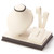 5-1/4" x 3-1/4" Chocolate/Beige Ring/Earring/Pendant  Stand