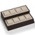 12-1/2" x 9-1/2" Chocolate/Beige 8 Watch Display