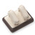 3-1/4" x 2-3/4" Chocolate/Beige Ring Stand Display