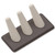 4-1/2" x 2-1/4" Chocolate/Beige 3 Ring Finger Display