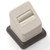 1-6/7" x 1-6/7" Chocolate/Beige 1 Ring Slot Short Stand