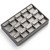 9" x 6" Silver/Gray 15 Earring Tray