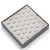 9" x 9" Silver/Gray 33 Clip Ring Tray