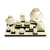 17" Chocolate/Beige Showcase Display Set