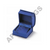 Blue Leatherette Stud Earring Box