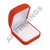 Red Flocked Velour Ring Box (Square)