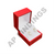 Red Leatherette Earring Box