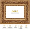 Ornate Gold Picture Frame 16x28 -Wall Picture Frame, Vintage Ornate Antique Style, Popular Picture Frame Sizes, Gold & Silver, 3348
