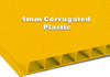4mm Corrugated plastic sheets: 36 X 48 :10 Pack 100% Virgin Neon Yellow
