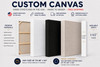 Custom Canvas – Custom Size Stretched Canvas for Painting | White, Black, Unprimed, Extra Fine Cotton & Linen Canvas |0.75|1.5|2.5 Deep