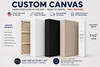 Custom Canvas – Custom Size Stretched Canvas for Painting | White, Black, Unprimed, Extra Fine Cotton & Linen Canvas |0.75|1.5|2.5 Deep