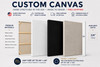 Custom Canvas – Custom Size Stretched Canvas for Painting | White, Black, Unprimed, Extra Fine Cotton & Linen Canvas |0.75|1.5|2.5 Deep