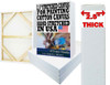 12x12 Bulk pack 2-1/2 inch stretched canvas cotton artist blank canvases