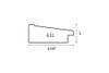 2-1/2" Polystyrene Picture Frame 631-II: 48X72*